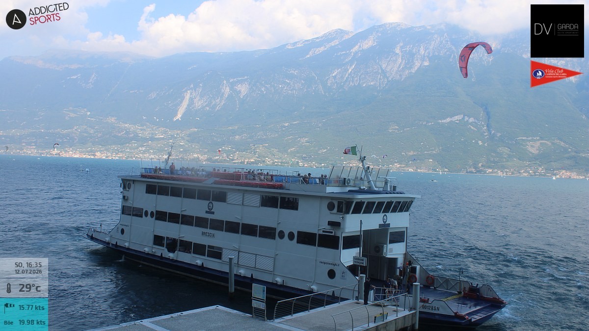 Archiv Foto Webcam Gardasee Campione del Garda