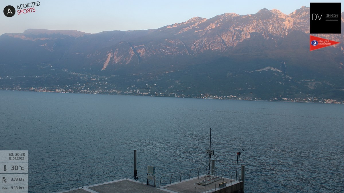Archiv Foto Webcam Gardasee Campione del Garda