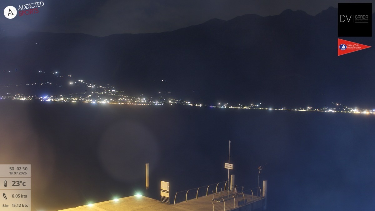 Archiv Foto Webcam Gardasee Campione del Garda
