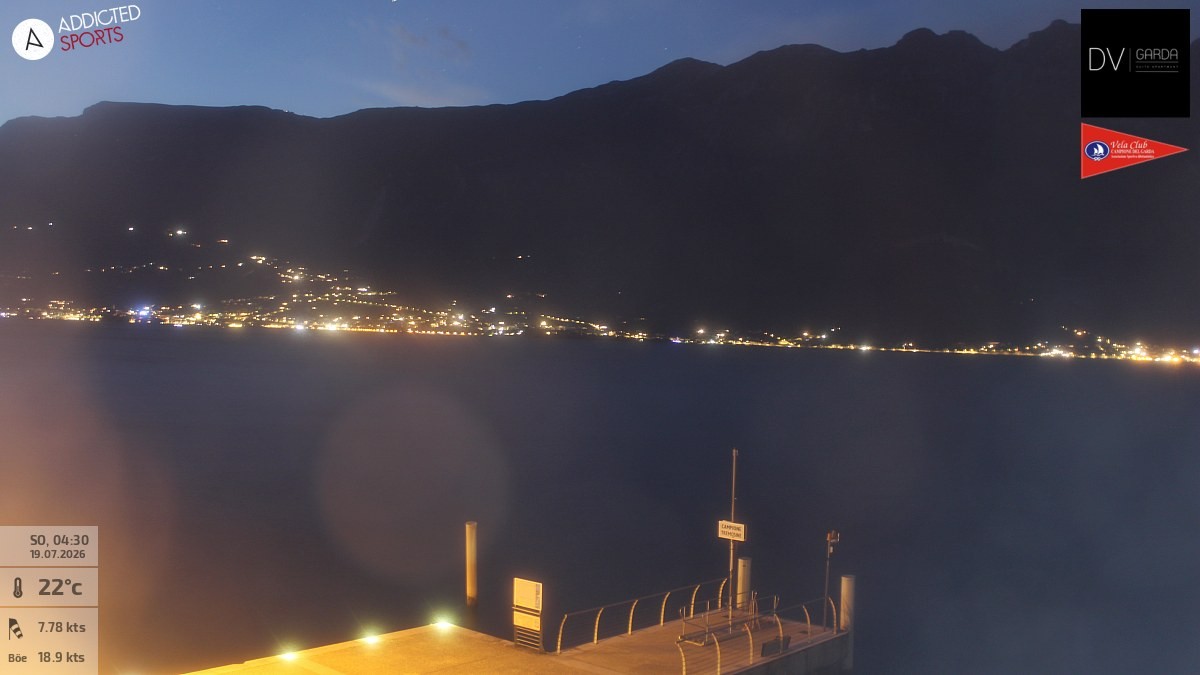 Archiv Foto Webcam Gardasee Campione del Garda