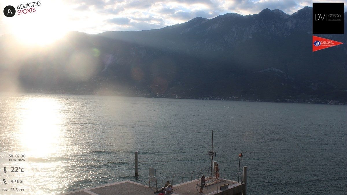 Archiv Foto Webcam Gardasee Campione del Garda