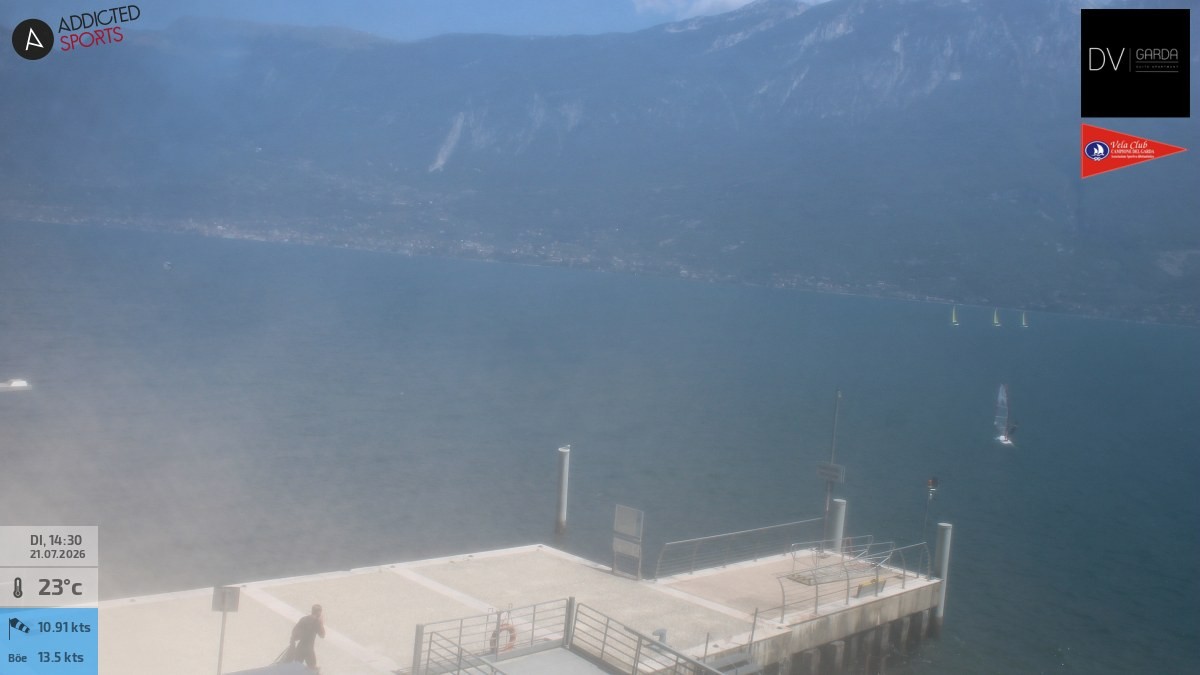 Archived image Webcam Campione del Garda - Lake Garda