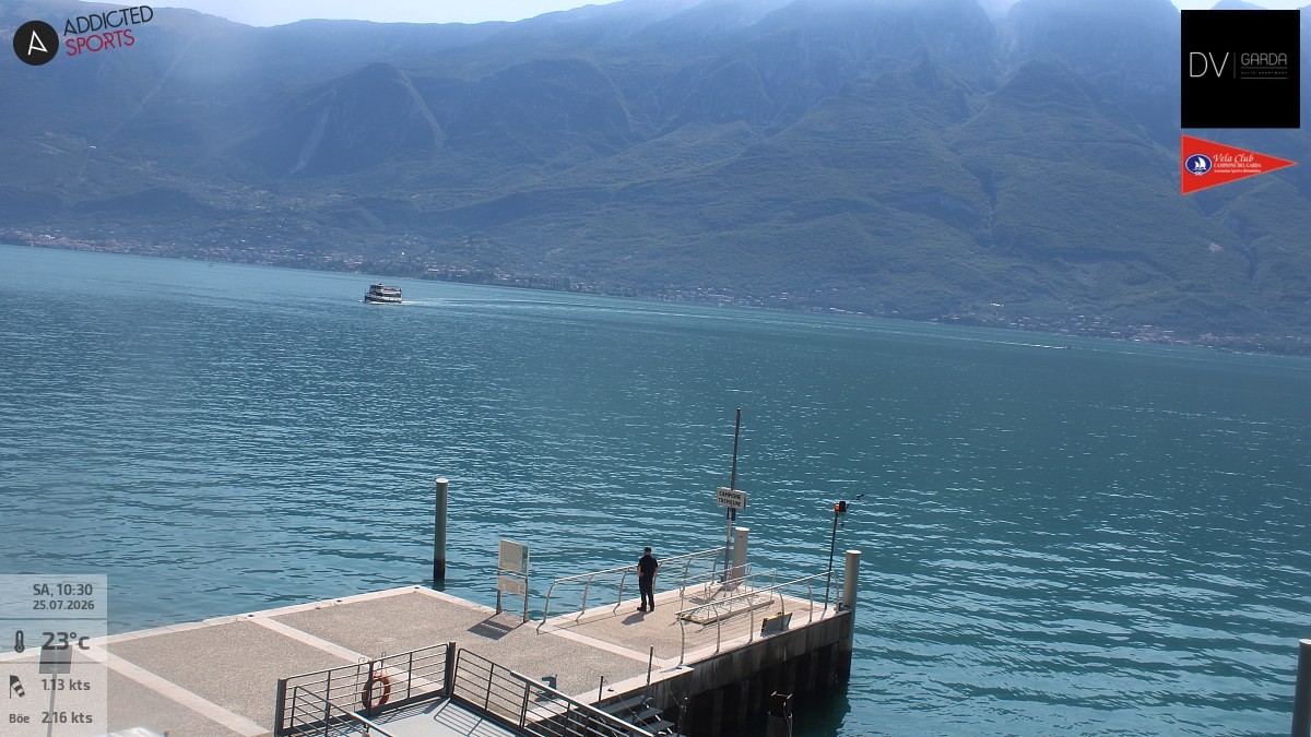 Archiv Foto Webcam Gardasee Campione del Garda