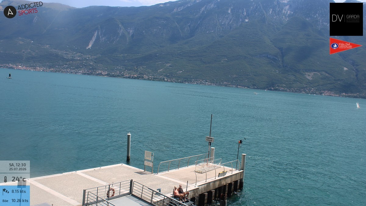 Archiv Foto Webcam Gardasee Campione del Garda