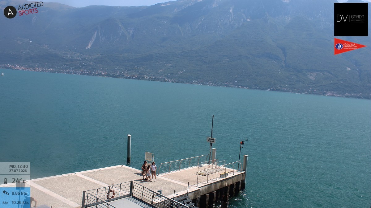 Archived image Webcam Campione del Garda - Lake Garda
