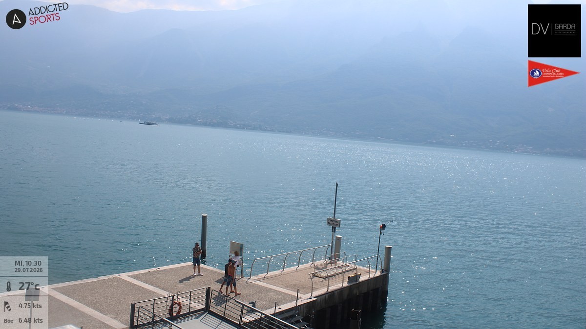 Archiv Foto Webcam Gardasee Campione del Garda