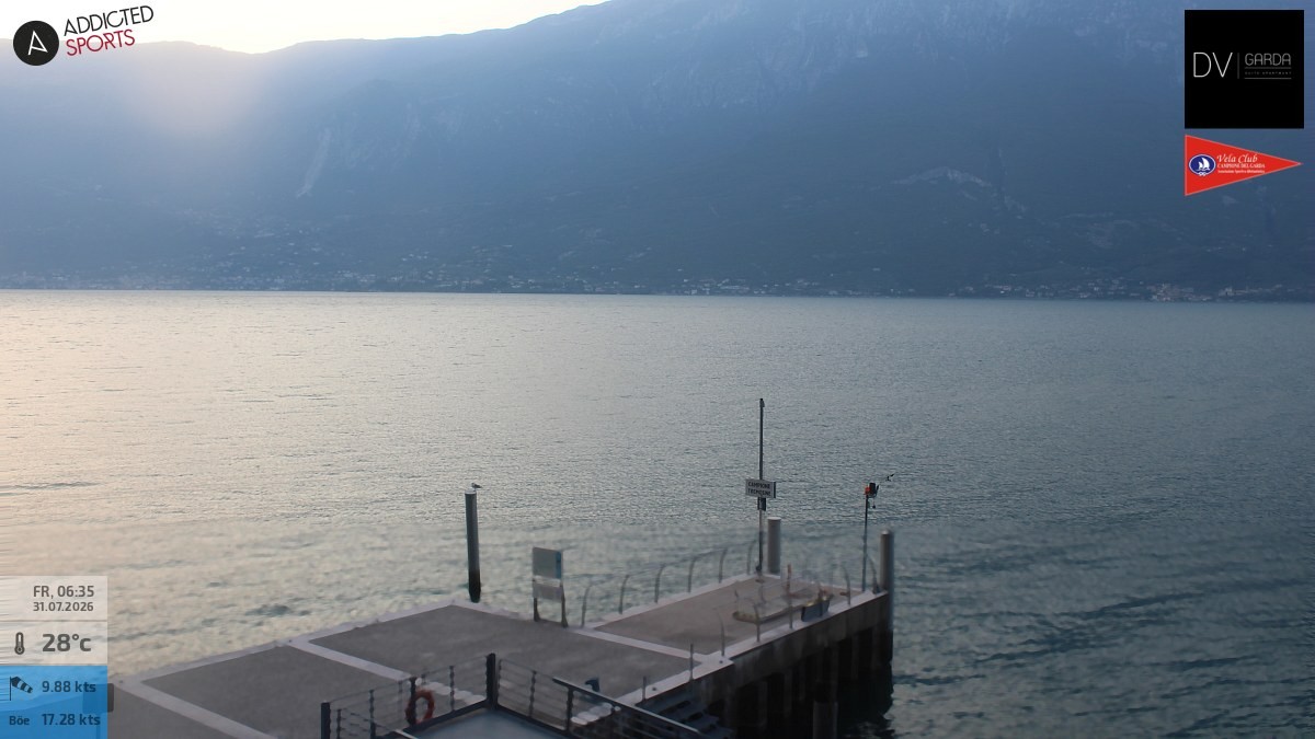 Archived image Webcam Campione del Garda - Lake Garda