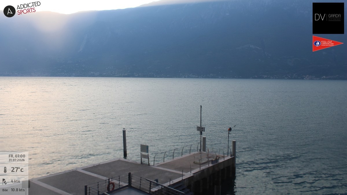 Archived image Webcam Campione del Garda - Lake Garda