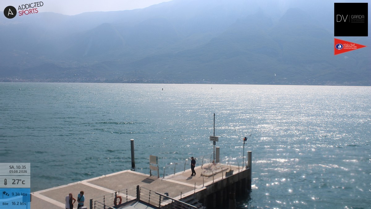 Archiv Foto Webcam Gardasee Campione del Garda