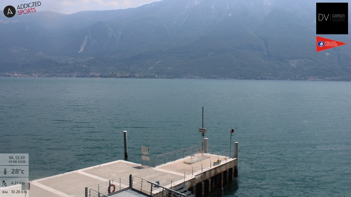 Archiv Foto Webcam Gardasee Campione del Garda
