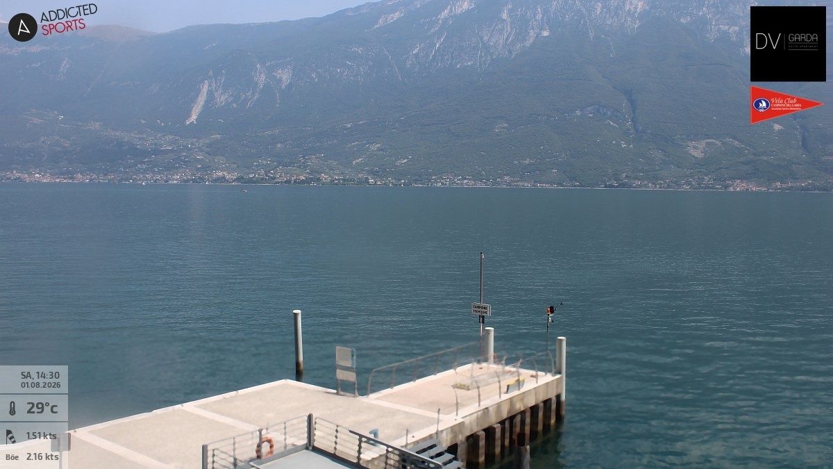 Archiv Foto Webcam Gardasee Campione del Garda