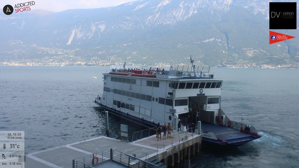 Archiv Foto Webcam Gardasee Campione del Garda