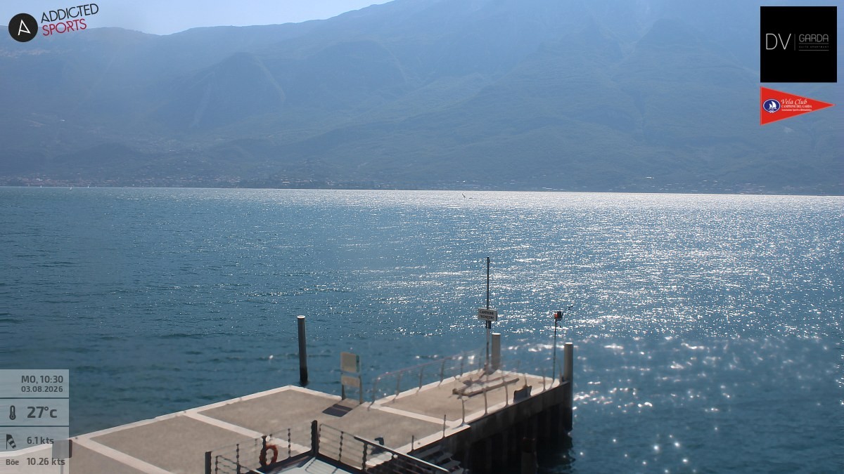 Archiv Foto Webcam Gardasee Campione del Garda