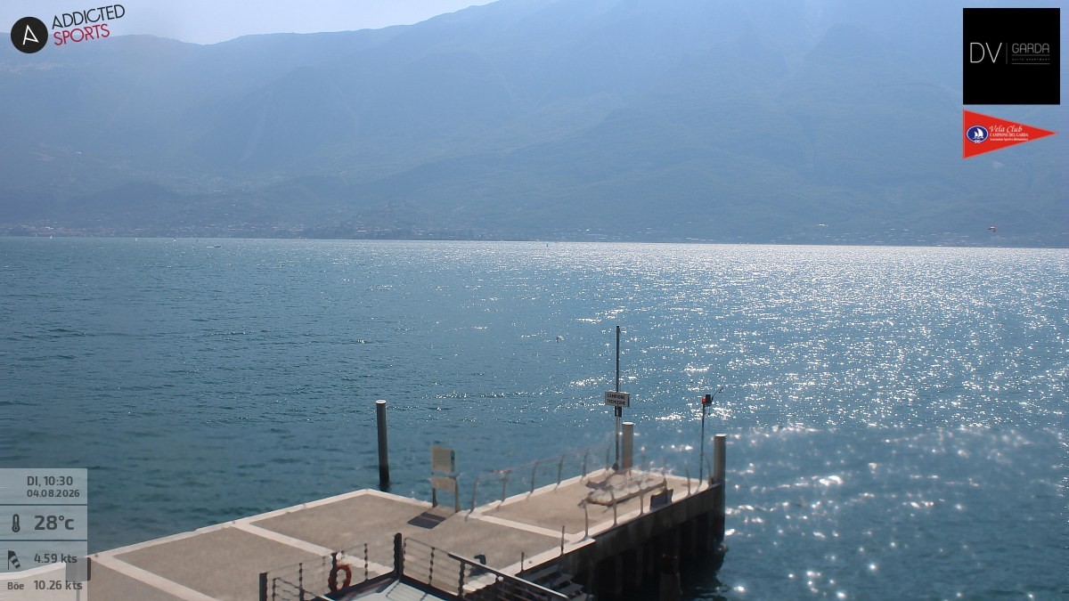 Archiv Foto Webcam Gardasee Campione del Garda
