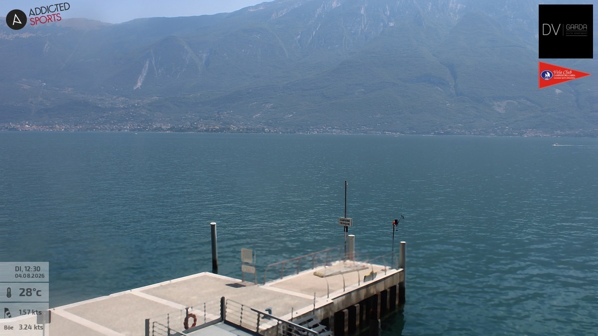 Archiv Foto Webcam Gardasee Campione del Garda