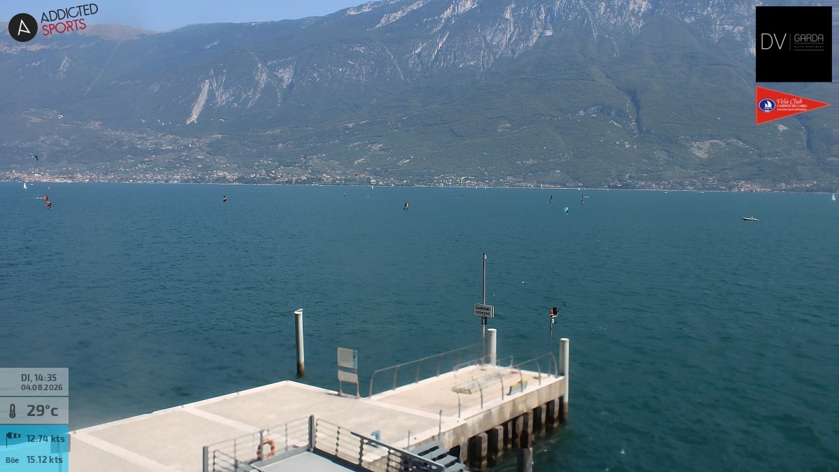 Archiv Foto Webcam Gardasee Campione del Garda