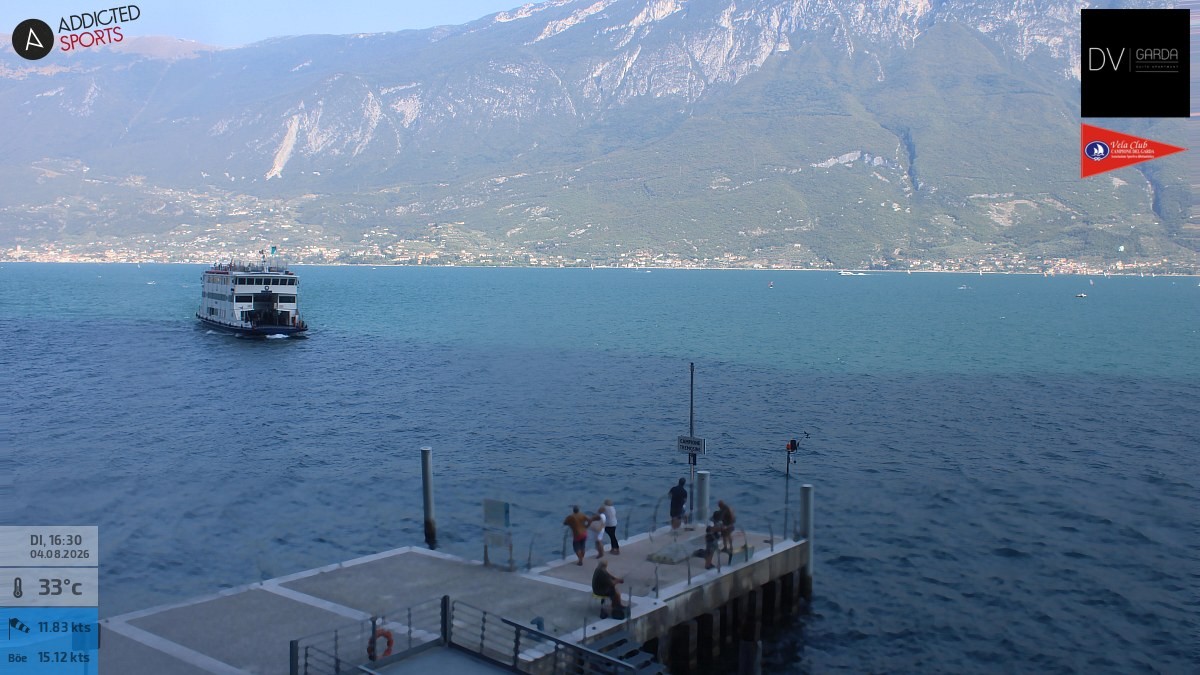 Archiv Foto Webcam Gardasee Campione del Garda