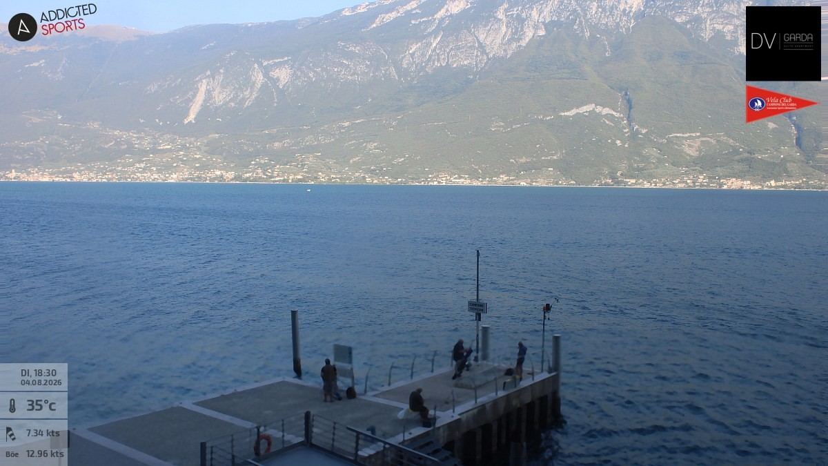 Archiv Foto Webcam Gardasee Campione del Garda