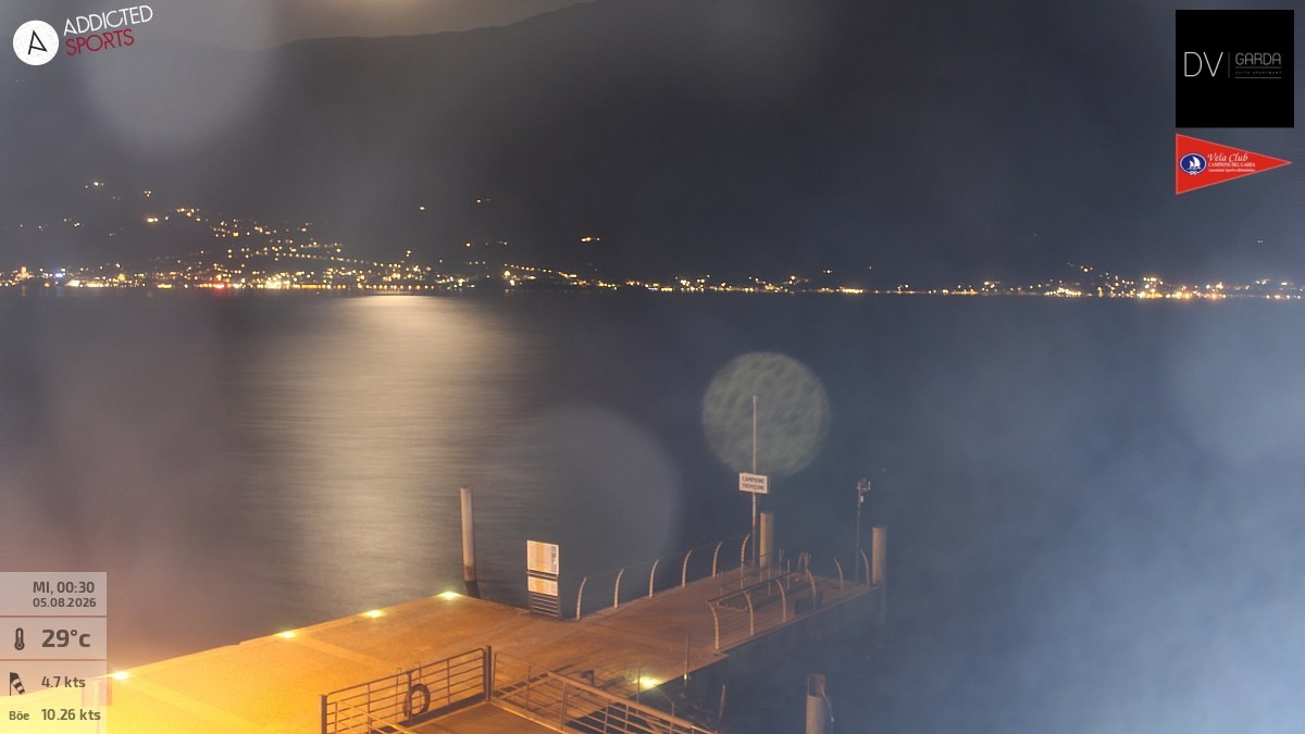 Archiv Foto Webcam Gardasee Campione del Garda