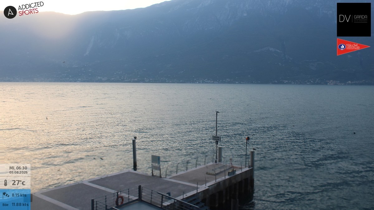 Archiv Foto Webcam Gardasee Campione del Garda
