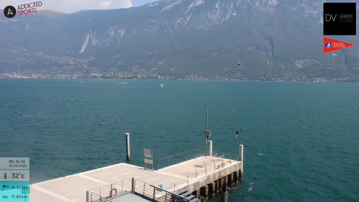 Archiv Foto Webcam Gardasee Campione del Garda