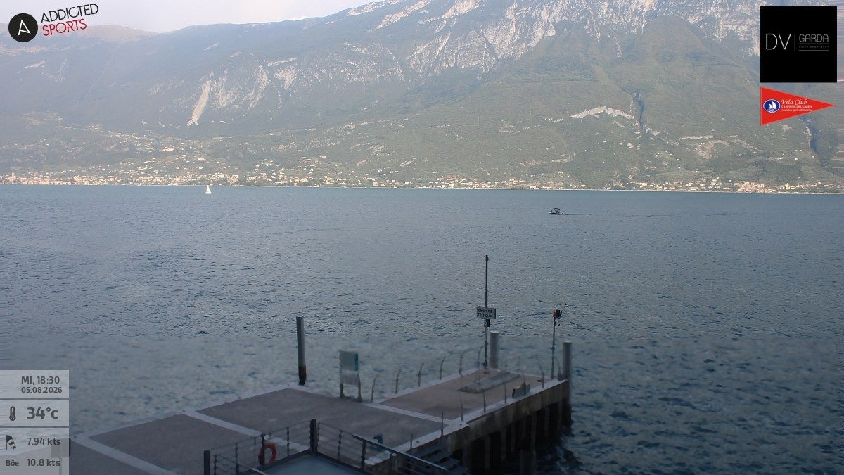 Archiv Foto Webcam Gardasee Campione del Garda