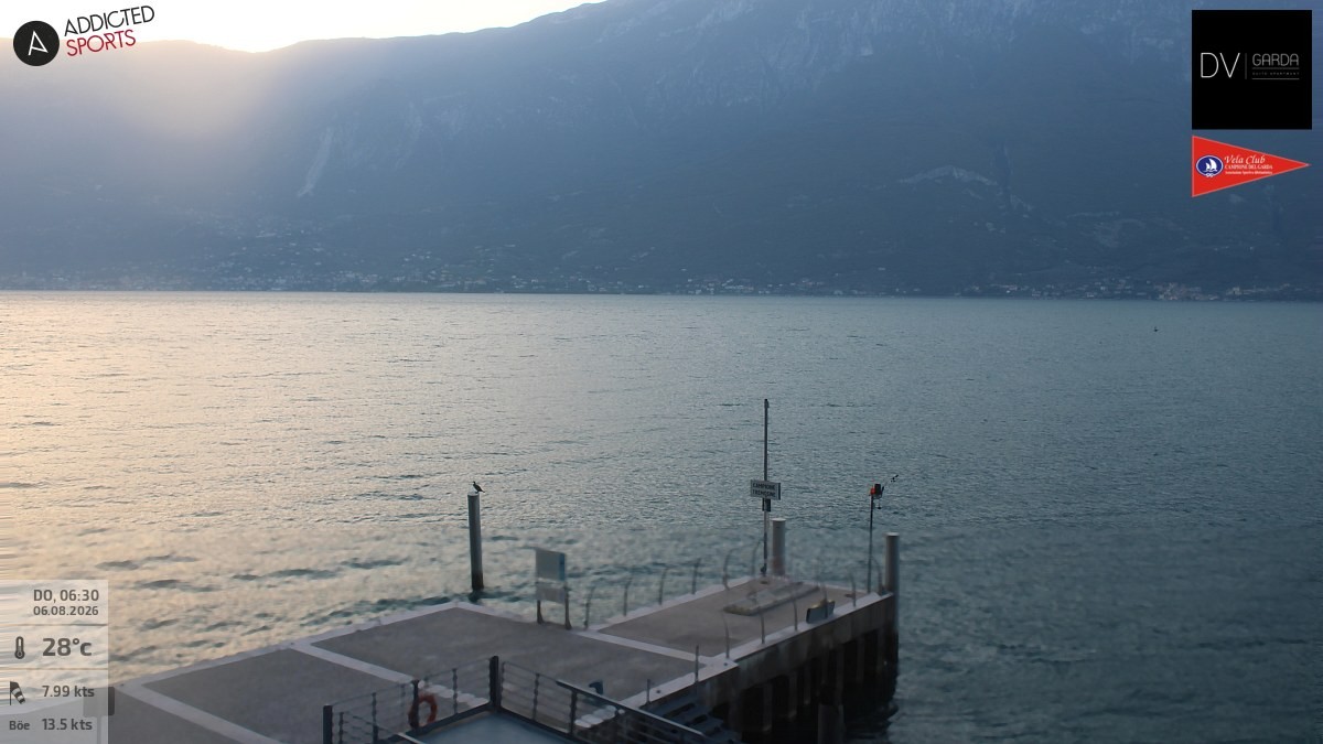 Archived image Webcam Campione del Garda - Lake Garda