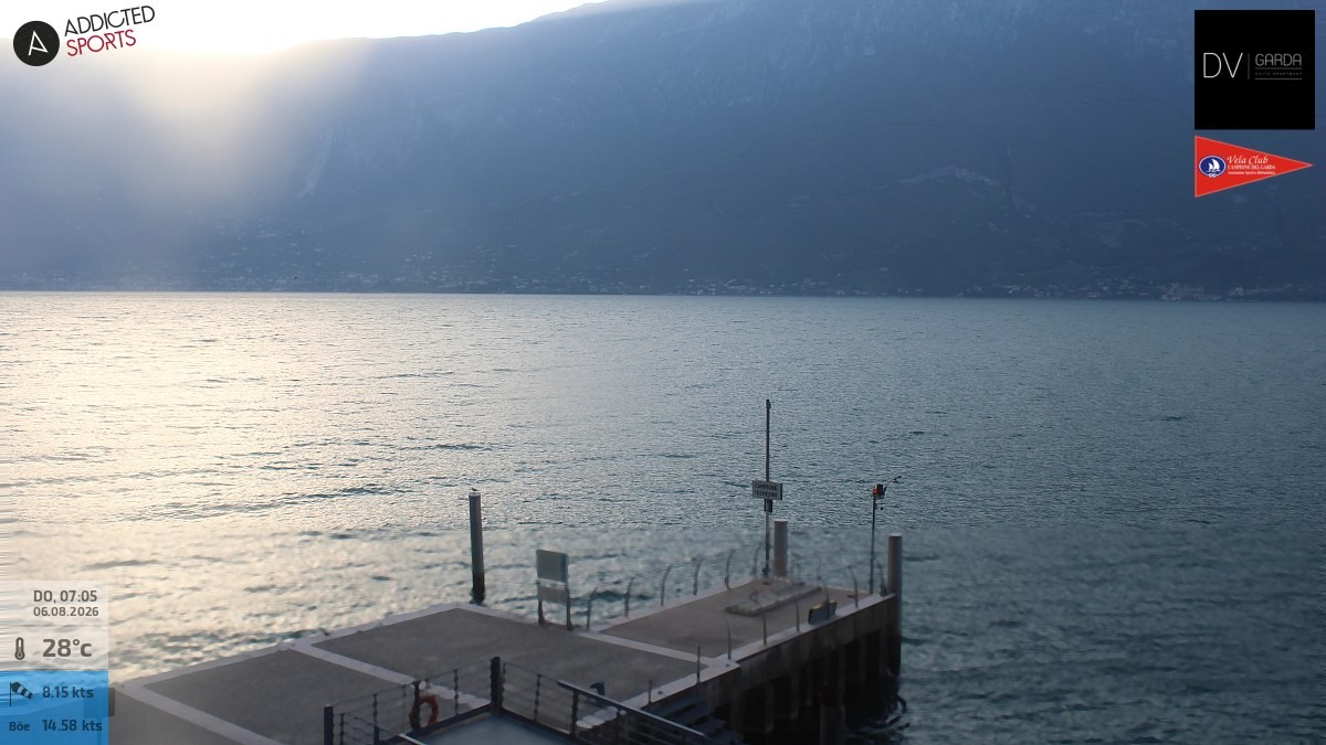 Archived image Webcam Campione del Garda - Lake Garda