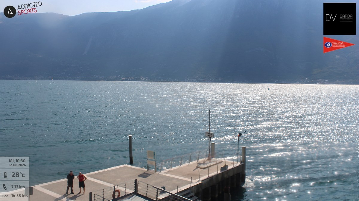 Archiv Foto Webcam Gardasee Campione del Garda