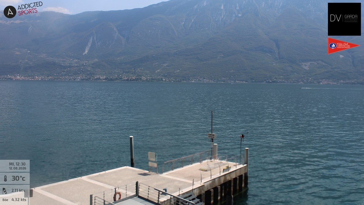 Archiv Foto Webcam Gardasee Campione del Garda