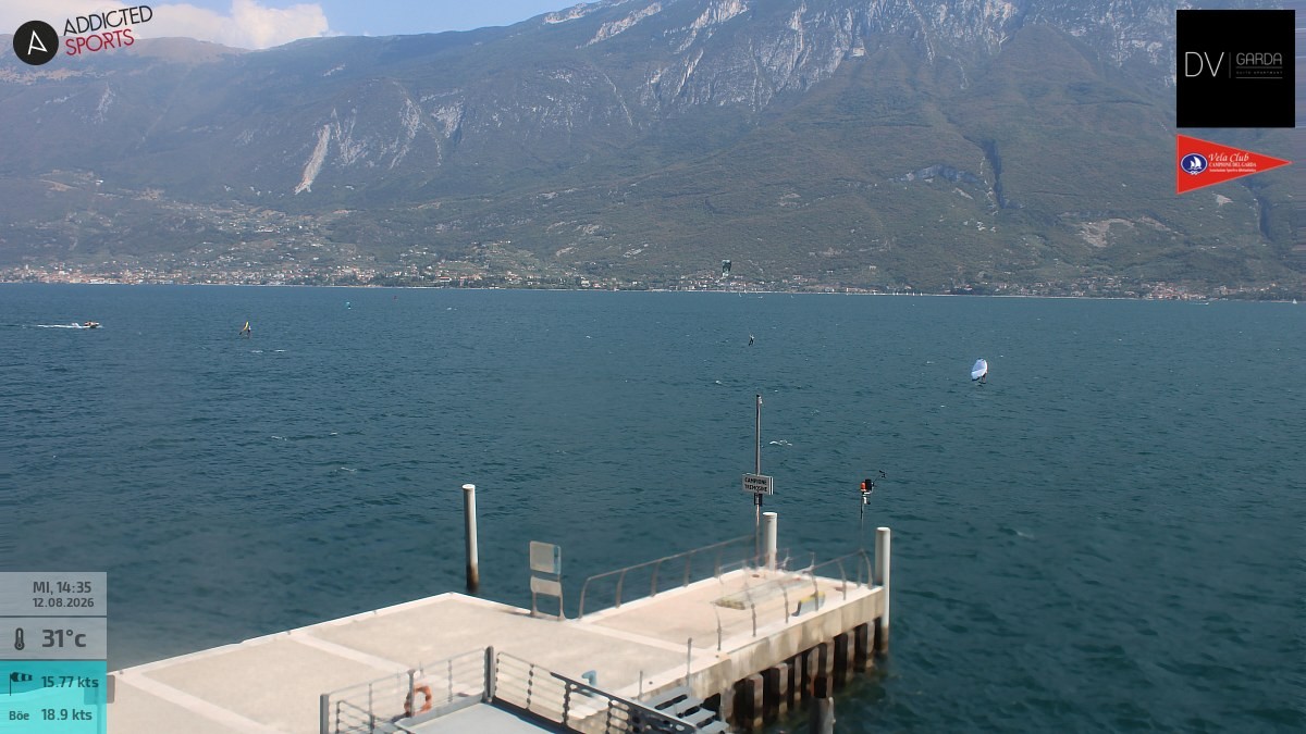 Archiv Foto Webcam Gardasee Campione del Garda