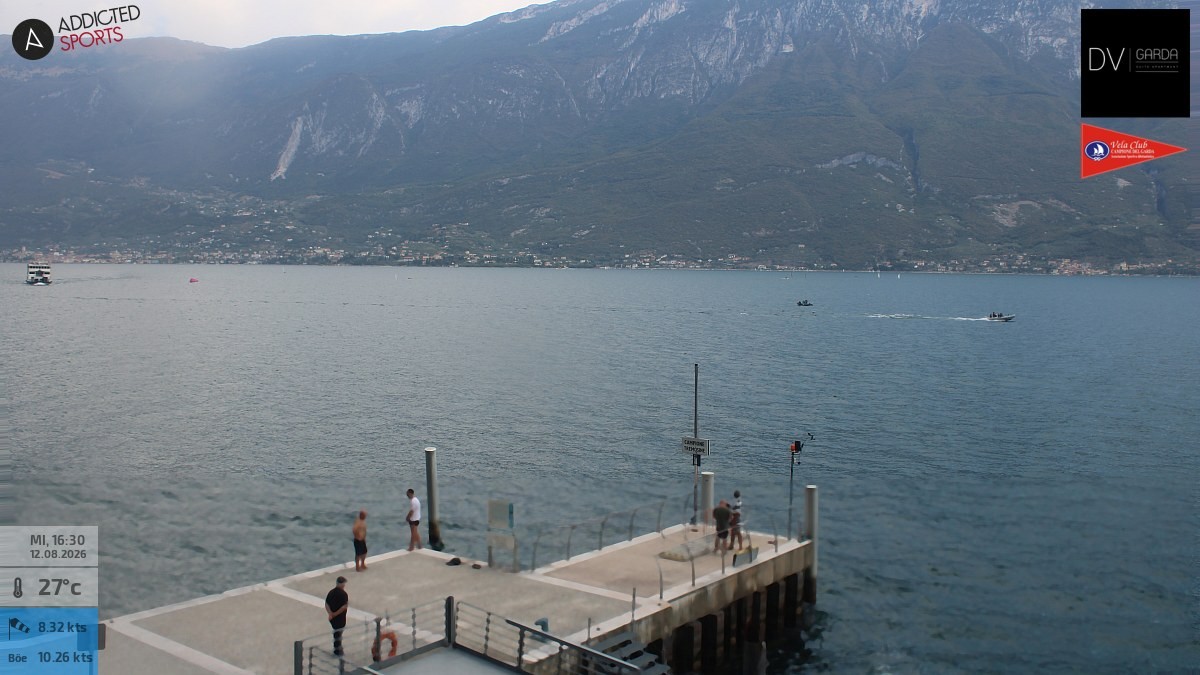 Archiv Foto Webcam Gardasee Campione del Garda