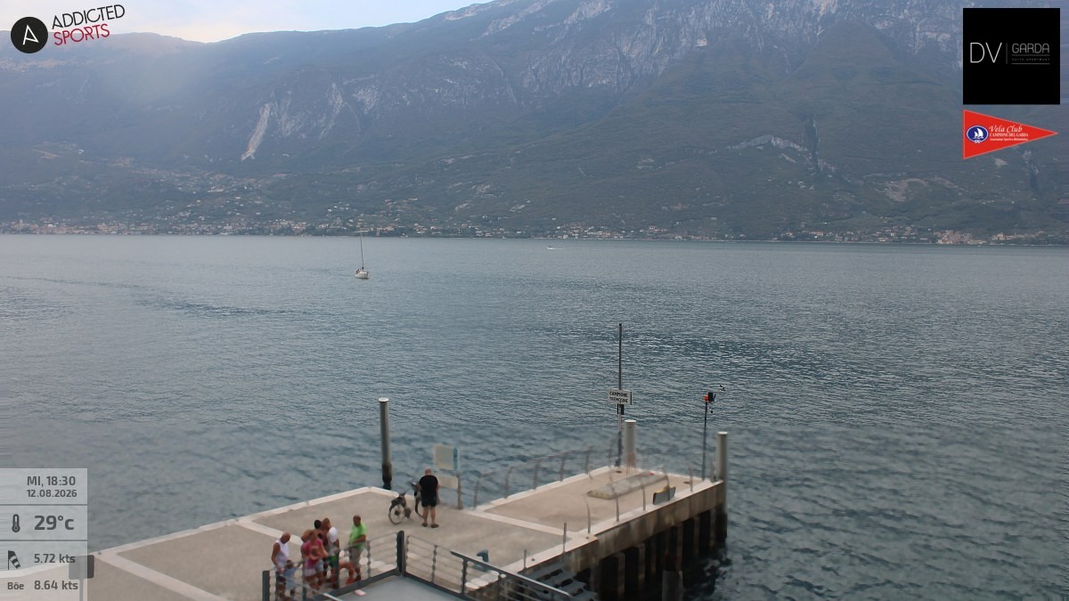 Archiv Foto Webcam Gardasee Campione del Garda