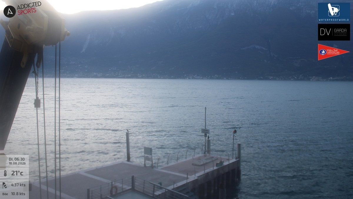 Archived image Webcam Campione del Garda - Lake Garda