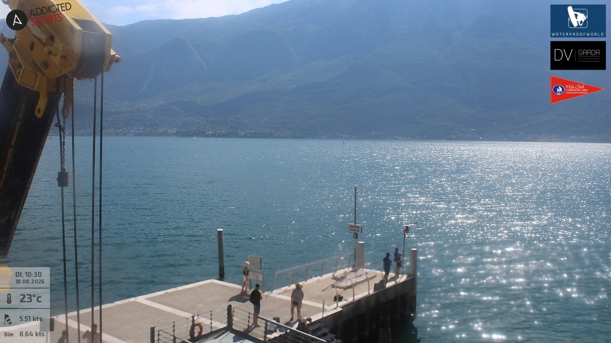 Archived image Webcam Campione del Garda - Lake Garda