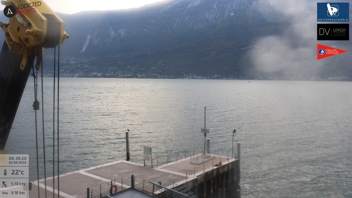 Archiv Foto Webcam Gardasee Campione del Garda