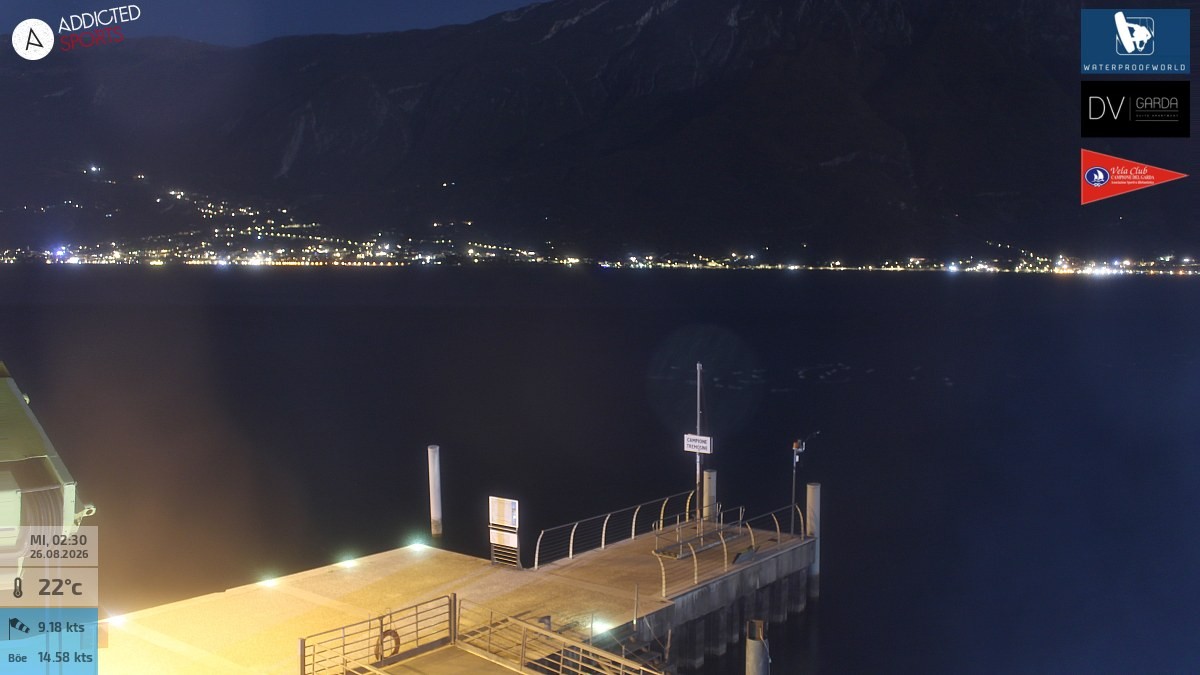 Archived image Webcam Campione del Garda - Lake Garda