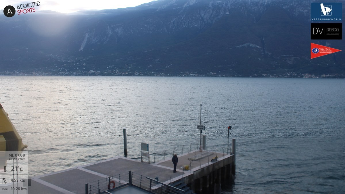 Archived image Webcam Campione del Garda - Lake Garda