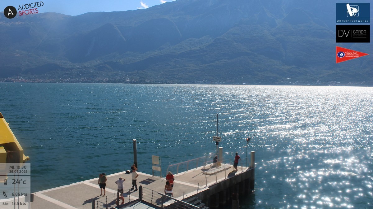 Archived image Webcam Campione del Garda - Lake Garda