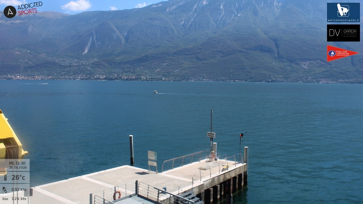 Archived image Webcam Campione del Garda - Lake Garda