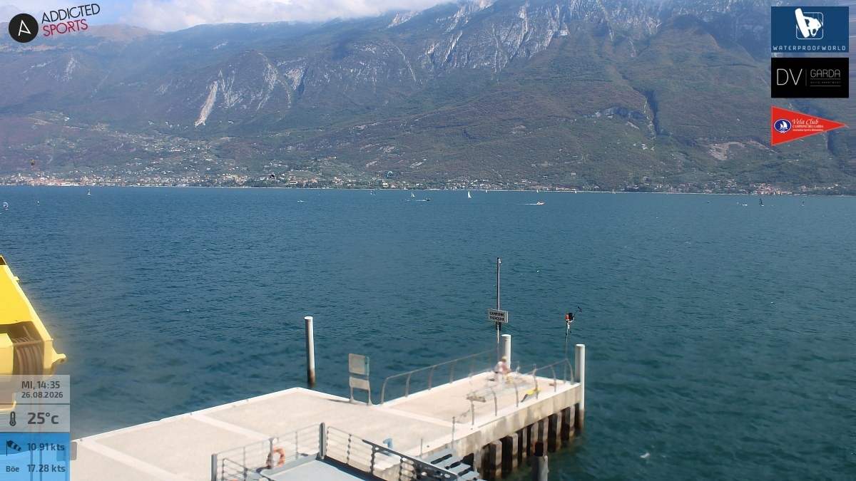 Archived image Webcam Campione del Garda - Lake Garda