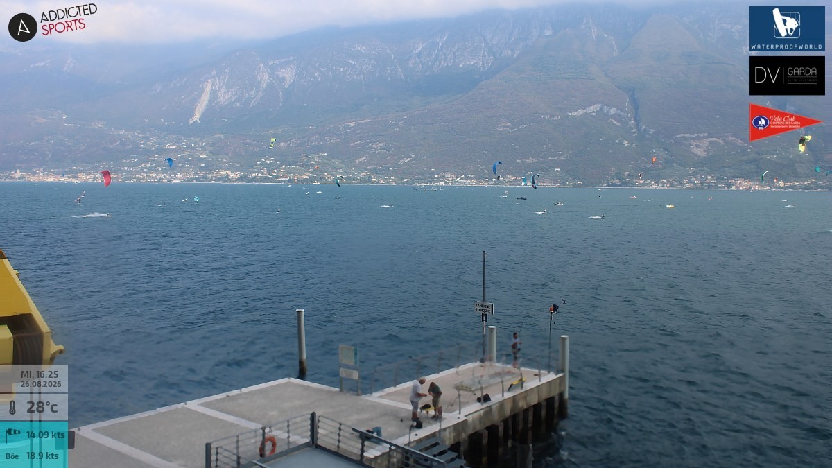 Archived image Webcam Campione del Garda - Lake Garda