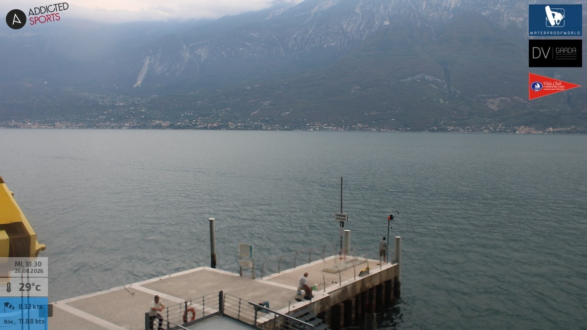 Archived image Webcam Campione del Garda - Lake Garda