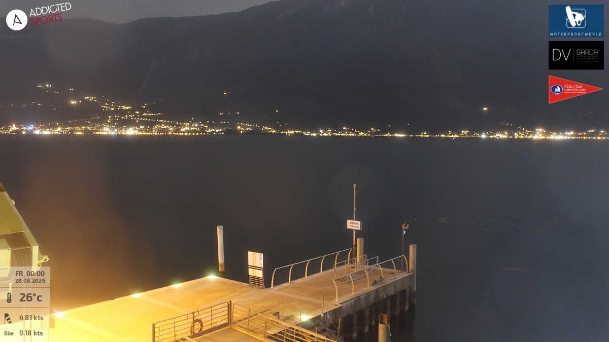 Archiv Foto Webcam Gardasee Campione del Garda