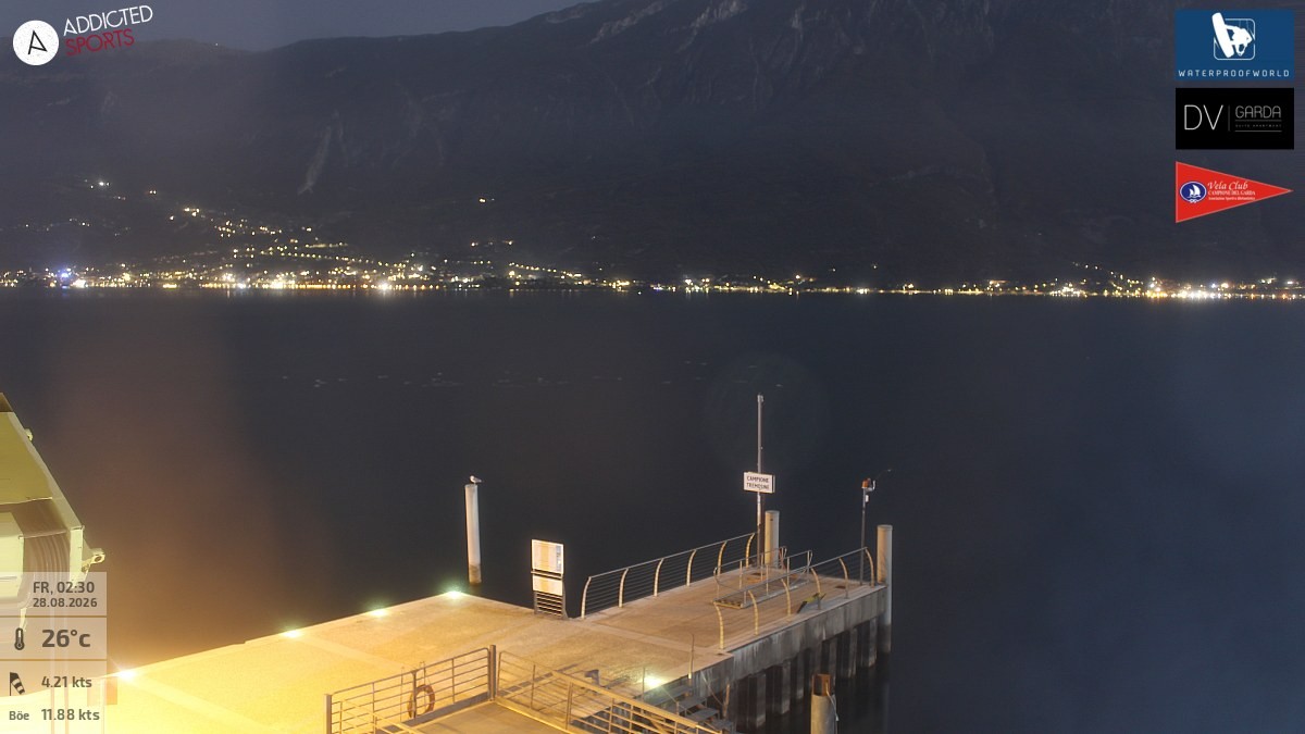 Archiv Foto Webcam Gardasee Campione del Garda