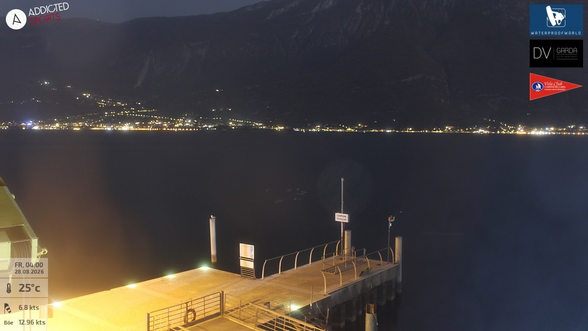 Archiv Foto Webcam Gardasee Campione del Garda