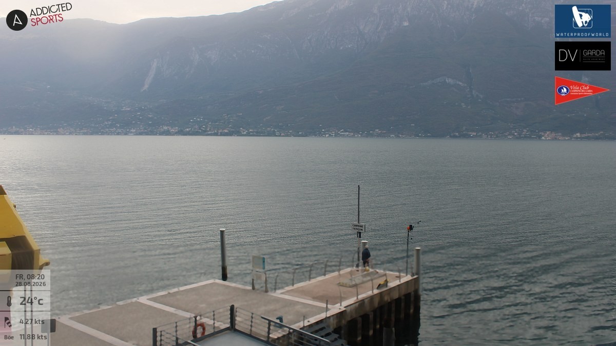 Archiv Foto Webcam Gardasee Campione del Garda