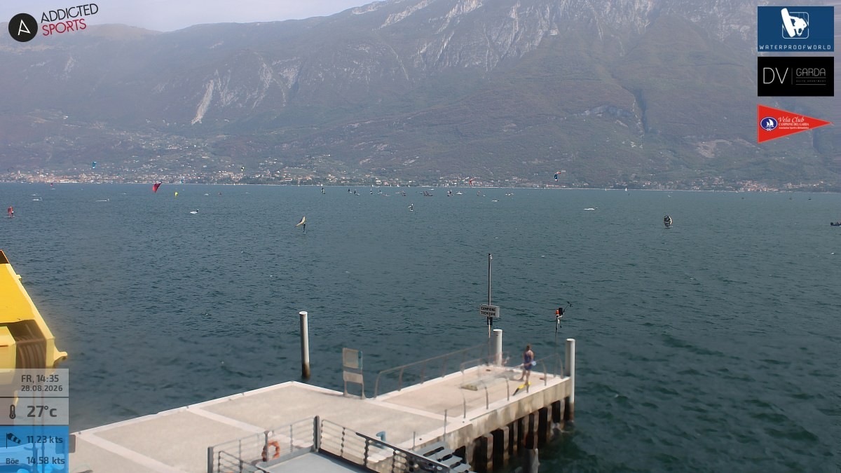 Archiv Foto Webcam Gardasee Campione del Garda