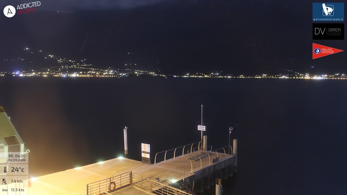 Archiv Foto Webcam Gardasee Campione del Garda