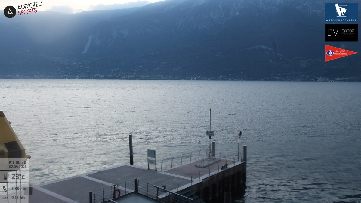 Archiv Foto Webcam Gardasee Campione del Garda